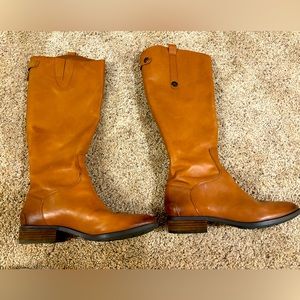 Sam Edelman Tan Leather Riding Knee-High Boots